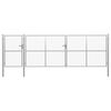 vidaXL Hageport stål 500x150 cm sølvfarget