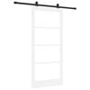 vidaXL Skyved&oslash;r ORKDAL 93 x 202 cm Massivt furutre og glass