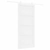 vidaXL Skyved&oslash;r 93 x 211 cm Konstruert tre Hvit