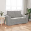 vidaXL Sammenleggbar Sofa seng Lysegr&aring; 148 x 71 x 83 cm Fl&oslash;yel