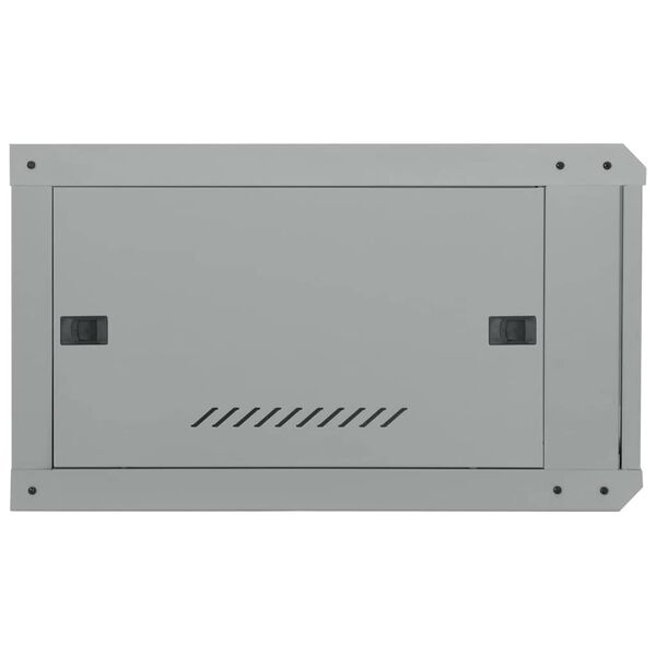 vidaXL Nettverkskabinett med lagring Grå 60 x 60 x 35 cm Stål