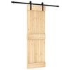 vidaXL Skyved&oslash;r 70 x 210 cm Massiv Furu Tre (Ubehandlet)