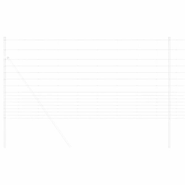 vidaXL Jordegjerde s&oslash;lv 25 x 1,2 m Galvanisert st&aring;l