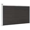 vidaXL Gjerdepanel WPC 175x105 cm svart