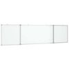 vidaXL Magnetisk tavle sammenleggbar 200x50x1,7 cm aluminium