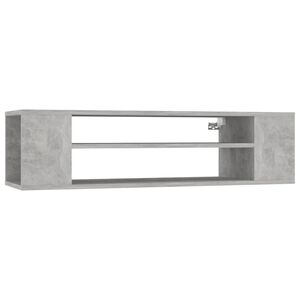 vidaXL Hengende TV-benk betonggr&aring; 100x30x26,5 cm konstruert tre
