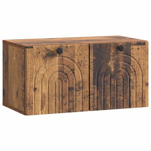 vidaXL Vegghengt TV skap Gammelt tre 59,5 x 31 x 30 cm Konstruert tre