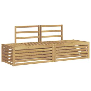 vidaXL Utend&oslash;rs sofa-sett 3 Stk Hvit 182,5 x 63 x 73 cm