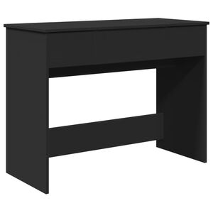 vidaXL Sminkebord med speil svart 100x45x76 cm