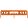 vidaXL Sengeramme uten madrass voksbrun 100x200 cm heltre furu