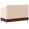 vidaXL 2-seters benktrekk beige 132x71x56/81 cm 600D oxford