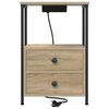 vidaXL Nattbordskap Sonoma eik 40 x 31 x 60 cm Konstruert tre