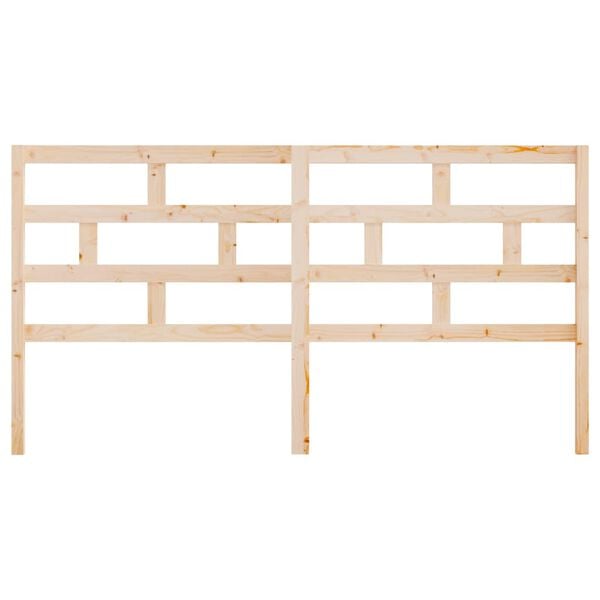 vidaXL Sengegavl 186x4x100 cm heltre furu