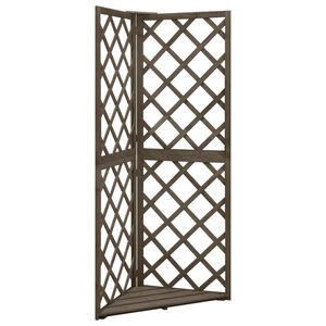 vidaXL Hj&oslash;rneespalier gr&aring; 50x50x145 cm heltre gran