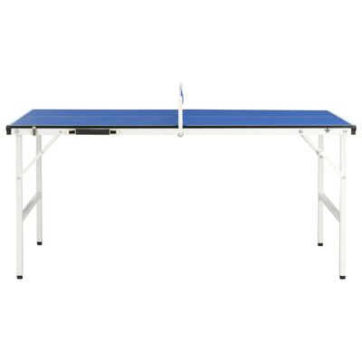 vidaXL Bordtennisbord med nett 152x76x66 cm blå
