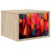 vidaXL Vegghengt nattbord HEESCH Sonoma eik 36 x 33 x 25 cm