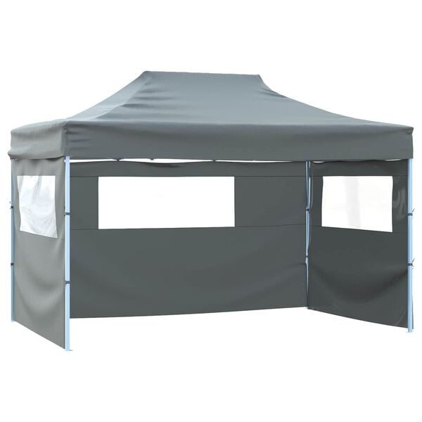 vidaXL Partytelt Antrasitt 280 x 410 x 315 cm Oxford Stoff