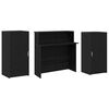 vidaXL Resepsjonspult svart eik 200x50x103,5 cm konstruert tre