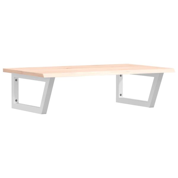 vidaXL Servanthylle veggmontert stål og heltre eik