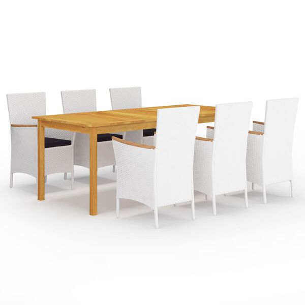 vidaXL Utend&oslash;rs spisestue 7 deler