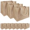 vidaXL Jute h&aring;ndvesker 10 Naturlig 26 x 22 x 14 cm 100% Tossa Jute