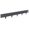 vidaXL Gjerdekant 50 pcs 100 x 15 cm St&aring;l Antrasitt