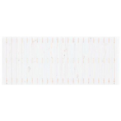 vidaXL Veggmontert sengegavl hvit 147x3x60 cm heltre furu