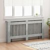 vidaXL Radiator Deksel Betonggr&aring; 172 x 19 x 81,5 cm Konstruert tre