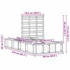 vidaXL Sengestamme Vokset Brun 80 x 200 cm Massiv furu
