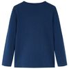 T-skjorte for barn med lange ermer marinebl&aring; 104