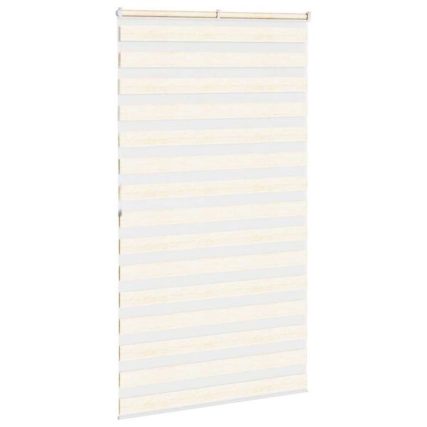 vidaXL Sebragardin marmor beige stoff bredde 115,9 cm polyester