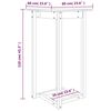 vidaXL Barbord 60x60x110 cm heltre furu