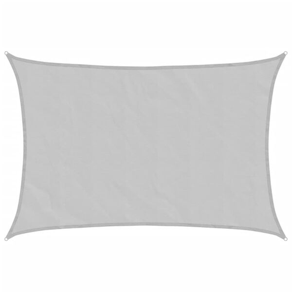 vidaXL Solseil lysegr&aring; 5x3,5 m 100% polyester oxford