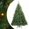 vidaXL Kunstig juletre med 300 LED med stativ gr&oslash;nn 210 cm PE og PVC