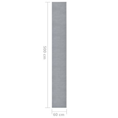 vidaXL Teppeløper BCF grå 60x500 cm