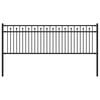 vidaXL Spikertrekkza BAARLO 200 x 110 cm Pulverlakkert st&aring;l Svart
