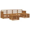 vidaXL Utend&oslash;rs sofa-sett 6 pcs Naturlig