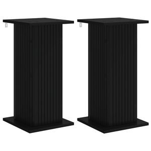 vidaXL Planteholder 2 stk. Svart 30,5 x 30 x 60,5 cm Konstruert tre