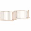 vidaXL Hundeport sammenleggbar 4 paneler 320 cm poppeltre