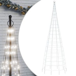 vidaXL LED Juletre 550 LEDs Kald Hvit 300 cm