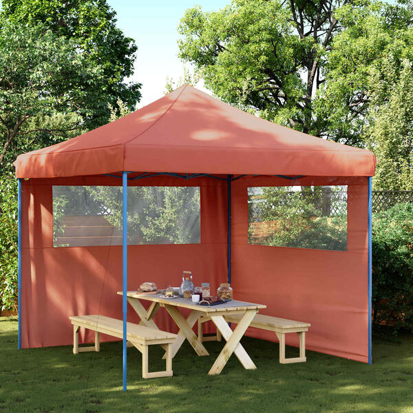 vidaXL Partytelt Terrakotta 292 x 292 x 315 cm Oxford Stoff