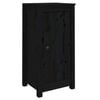 vidaXL Skjenker 2 stk svart 39x35x80 cm heltre furu