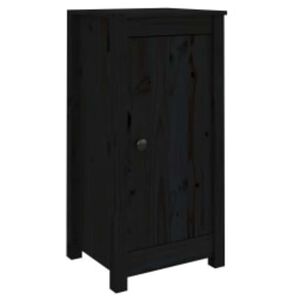 vidaXL Skjenker 2 stk svart 39x35x80 cm heltre furu