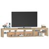 vidaXL TV-benk med LED-lys sonoma eik 230x36,5x40 cm