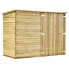vidaXL Hageskur for sykkel 232x110x170 cm impregnert furu