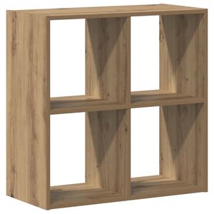 vidaXL Bokhylle artisan eik 68,5x32x68,5 cm konstruert tre