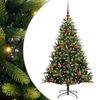 vidaXL Kunstig Hengt Julegran med 150 LED-lys Gr&oslash;nn 120 cm PVC og PE
