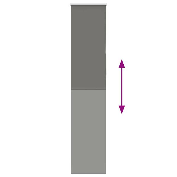 vidaXL Rullegardin lystette 45x230 cm stoff bredde 40,7 cm polyester