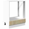 vidaXL Ovnskap sonoma eik 60x46x81,5 cm sponplate