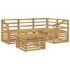 vidaXL Utend&oslash;rs sofa-sett 5 pcs Hvit 59 x 59 x 37 cm Solid akasietre